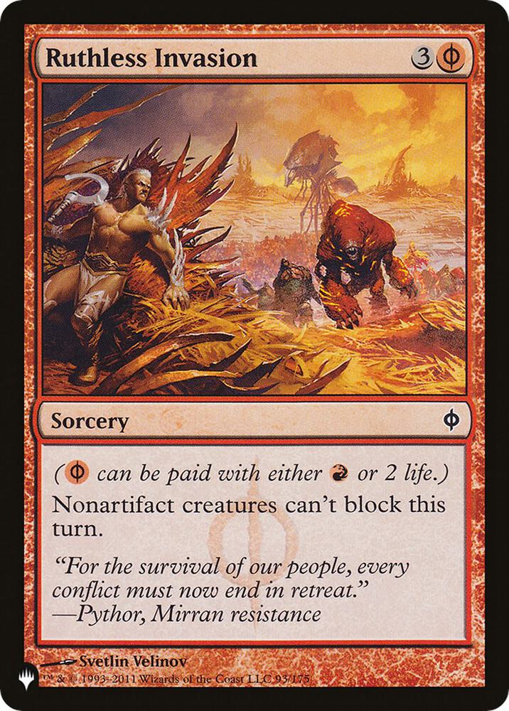 Ruthless Invasion (93/175) [The List]
