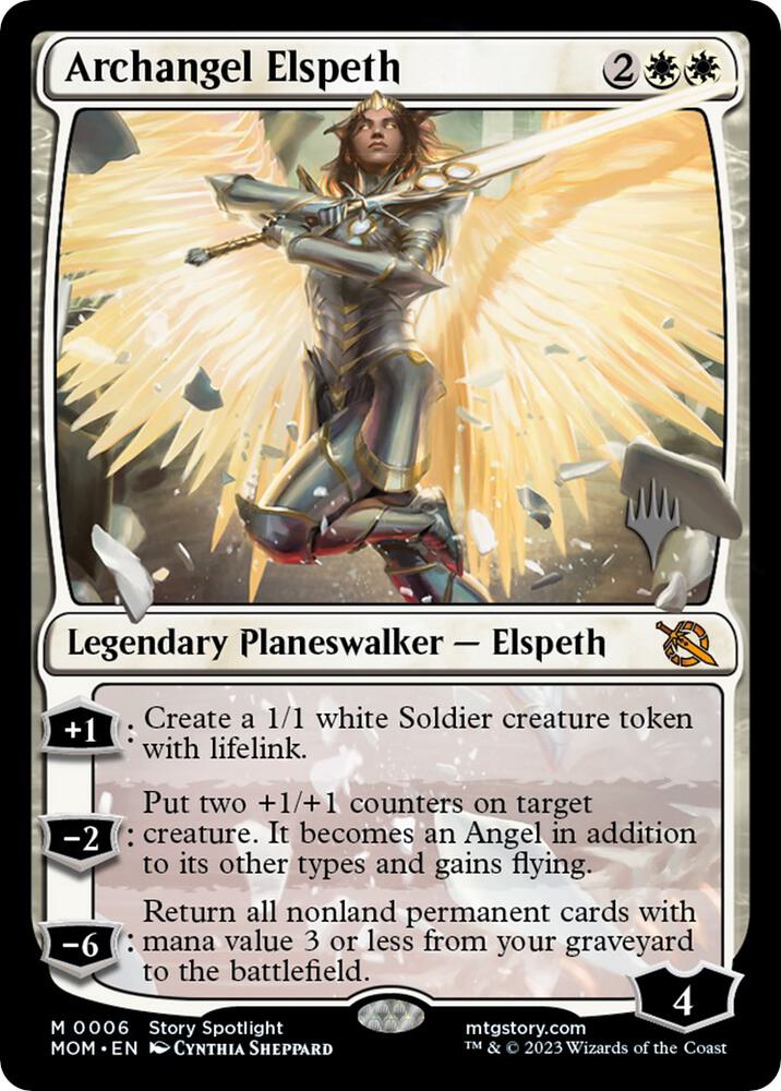 Archangel Elspeth (6) [March of the Machine Promos]