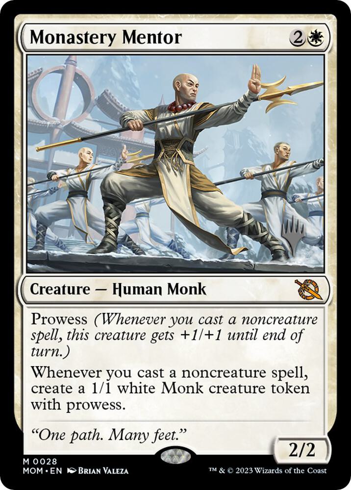 Monastery Mentor (28) [March of the Machine Promos]