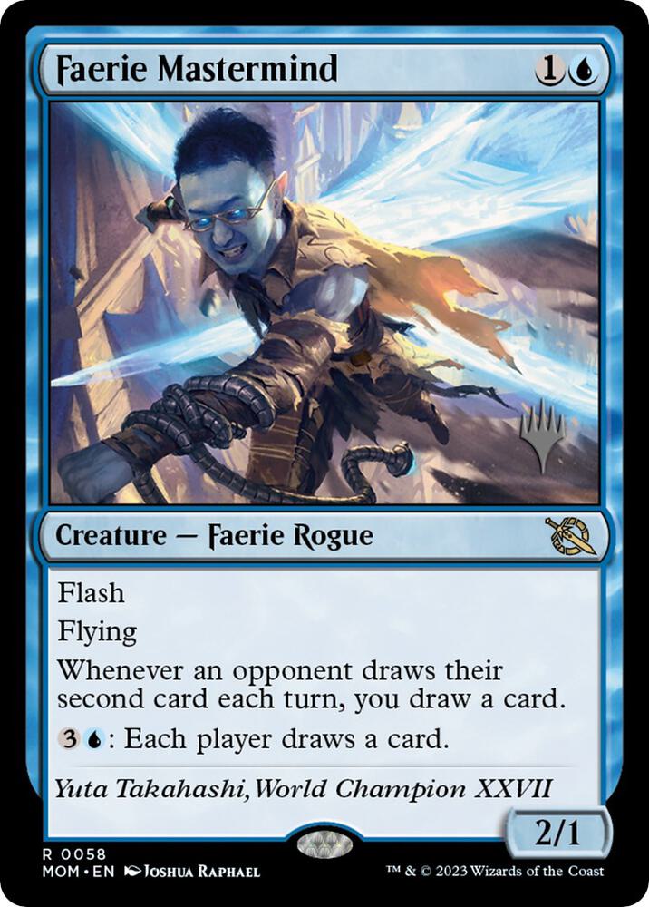 Faerie Mastermind (58) [March of the Machine Promos]