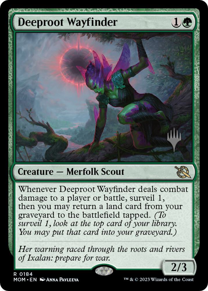 Deeproot Wayfinder (184) [March of the Machine Promos]