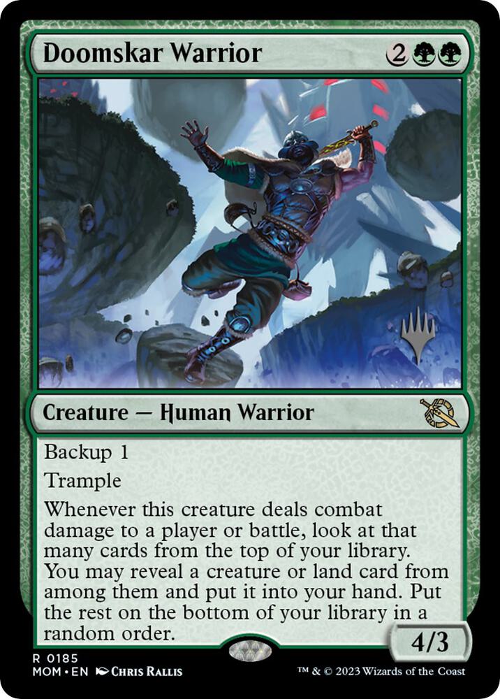 Doomskar Warrior (185) [March of the Machine Promos]