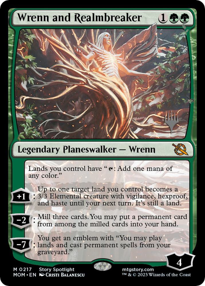 Wrenn and Realmbreaker (217) [March of the Machine Promos]