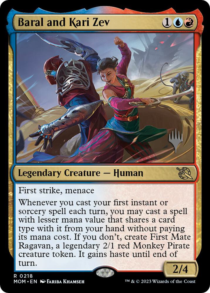 Baral and Kari Zev (218) [March of the Machine Promos]