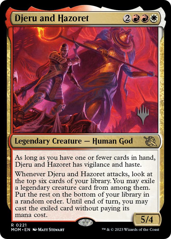 Djeru and Hazoret (221) [March of the Machine Promos]