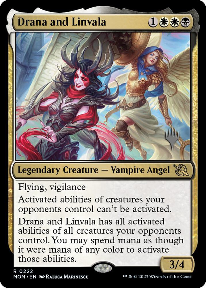 Drana and Linvala (222) [March of the Machine Promos]