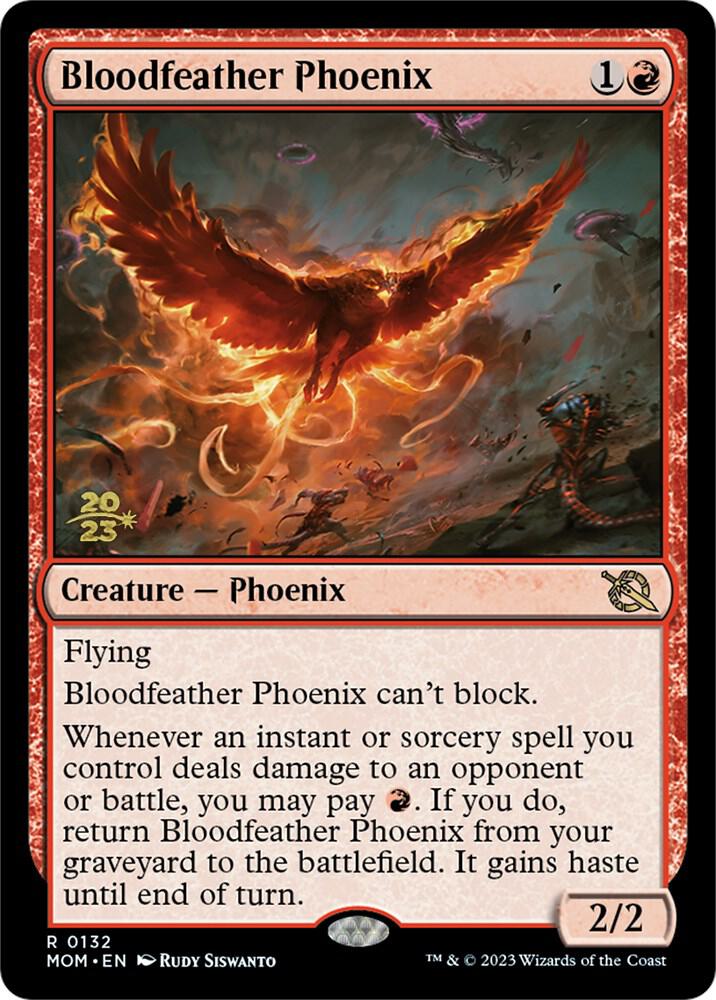 Bloodfeather Phoenix (132) [Prerelease Cards]