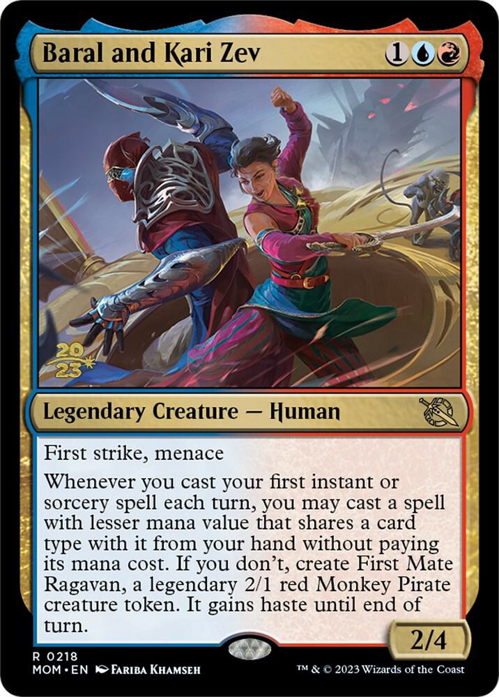Baral and Kari Zev (218) [Prerelease Cards]