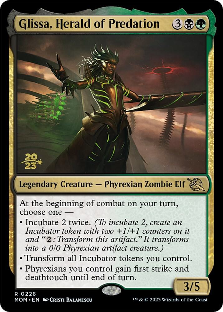 Glissa, Herald of Predation (226) [Prerelease Cards]