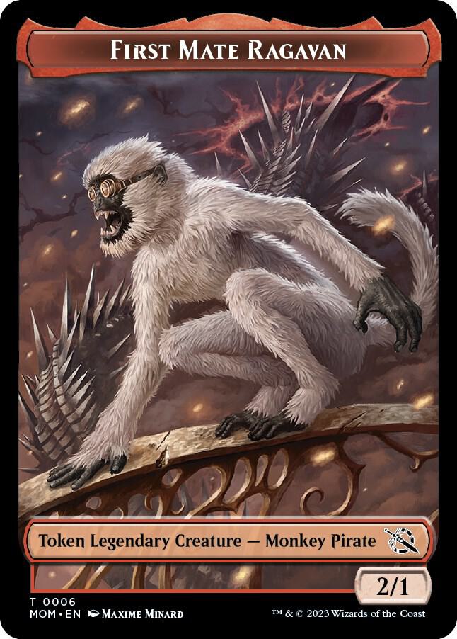 First Mate Ragavan // Thopter Double-Sided Token (6 // 19) [March of the Machine]