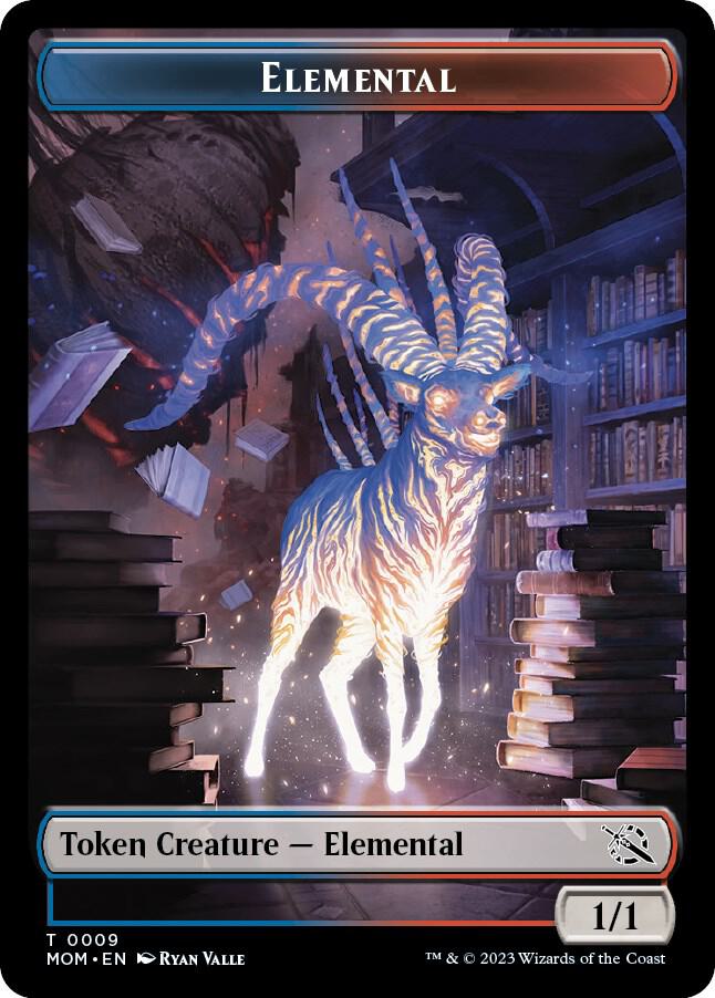 Elemental (0009) // Phyrexian Saproling Double-Sided Token (9 // 8) [March of the Machine]