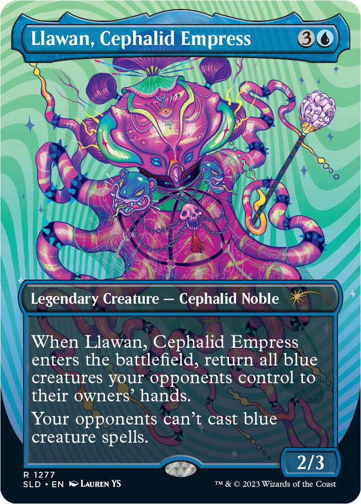 Llawan, Cephalid Empress (1277) [Secret Lair Drop] [Borderless]