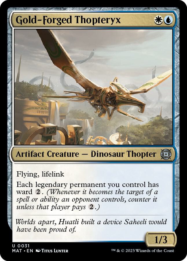Gold-Forged Thopteryx (31) [March of the Machine: The Aftermath]