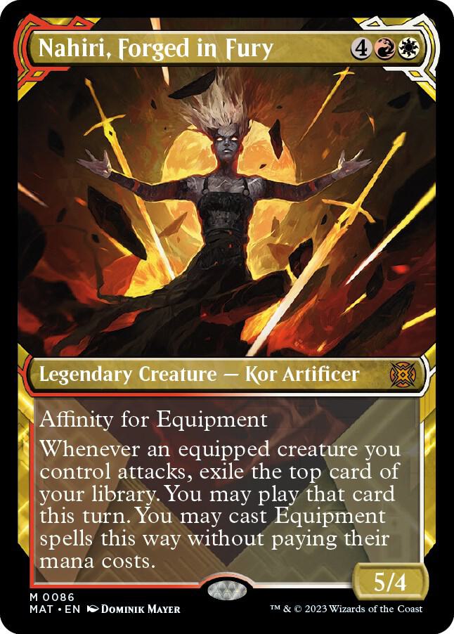 Nahiri, Forged in Fury (Showcase) (86) [March of the Machine: The Aftermath] [Showcase]