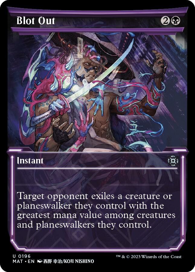 Blot Out (Halo Foil) (196) [March of the Machine: The Aftermath] [Showcase]