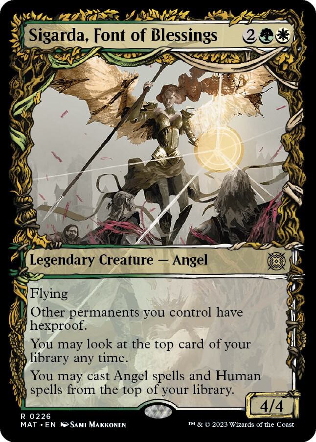 Sigarda, Font of Blessings (Halo Foil) (226) [March of the Machine: The Aftermath] [Showcase]