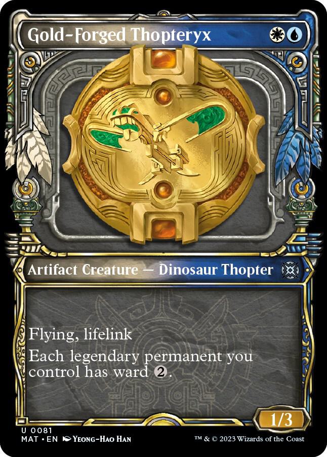 Gold-Forged Thopteryx (Showcase) (81) [March of the Machine: The Aftermath] [Showcase]