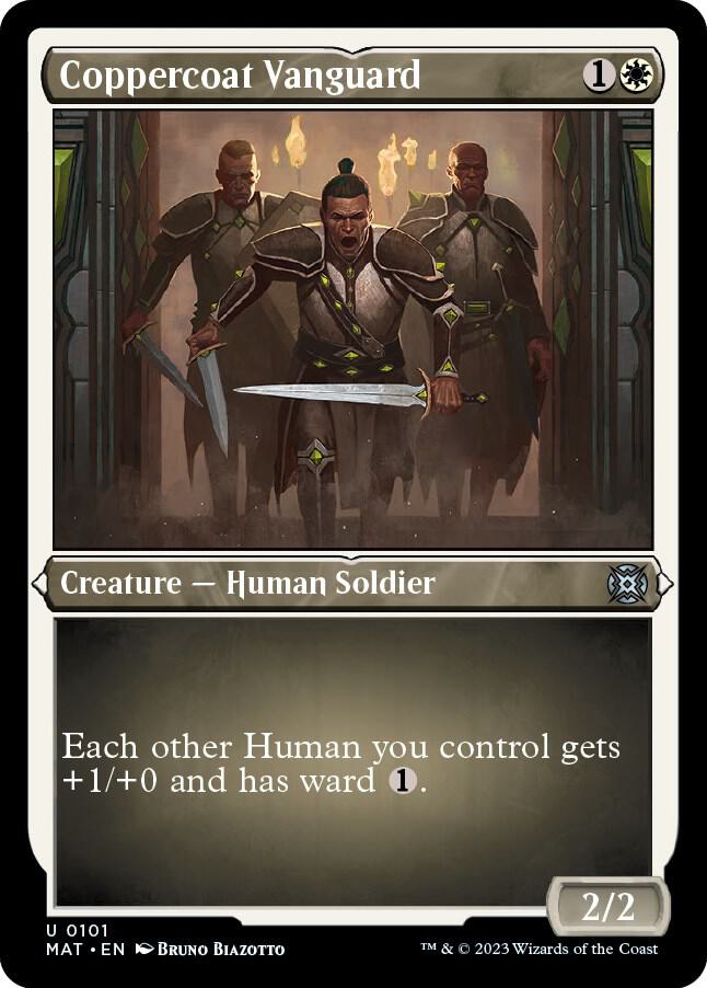 Coppercoat Vanguard (Foil Etched) (101) [March of the Machine: The Aftermath]