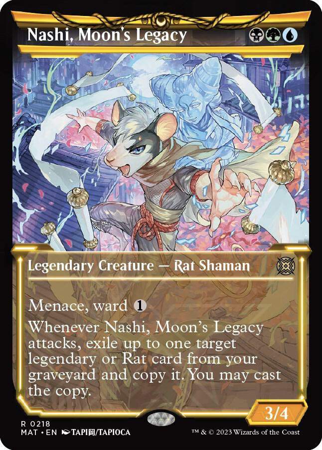 Nashi, Moon's Legacy (Halo Foil) (218) [March of the Machine: The Aftermath] [Showcase]
