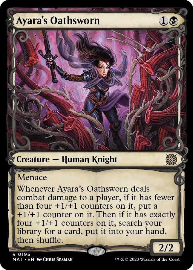 Ayara's Oathsworn (Halo Foil) (195) [March of the Machine: The Aftermath] [Showcase]