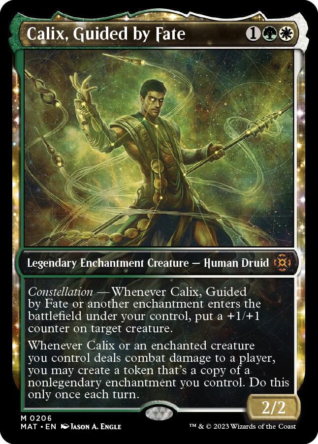 Calix, Guided by Fate (Halo Foil) (206) [March of the Machine: The Aftermath] [Showcase]
