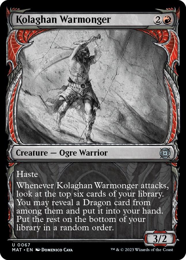 Kolaghan Warmonger (Showcase) (67) [March of the Machine: The Aftermath] [Showcase]