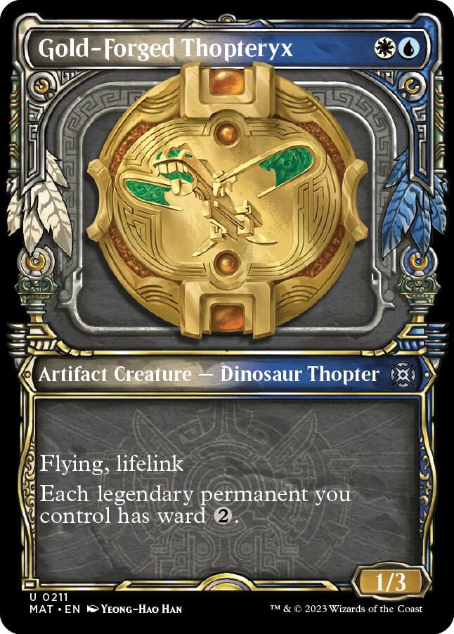 Gold-Forged Thopteryx (Halo Foil) (211) [March of the Machine: The Aftermath] [Showcase]