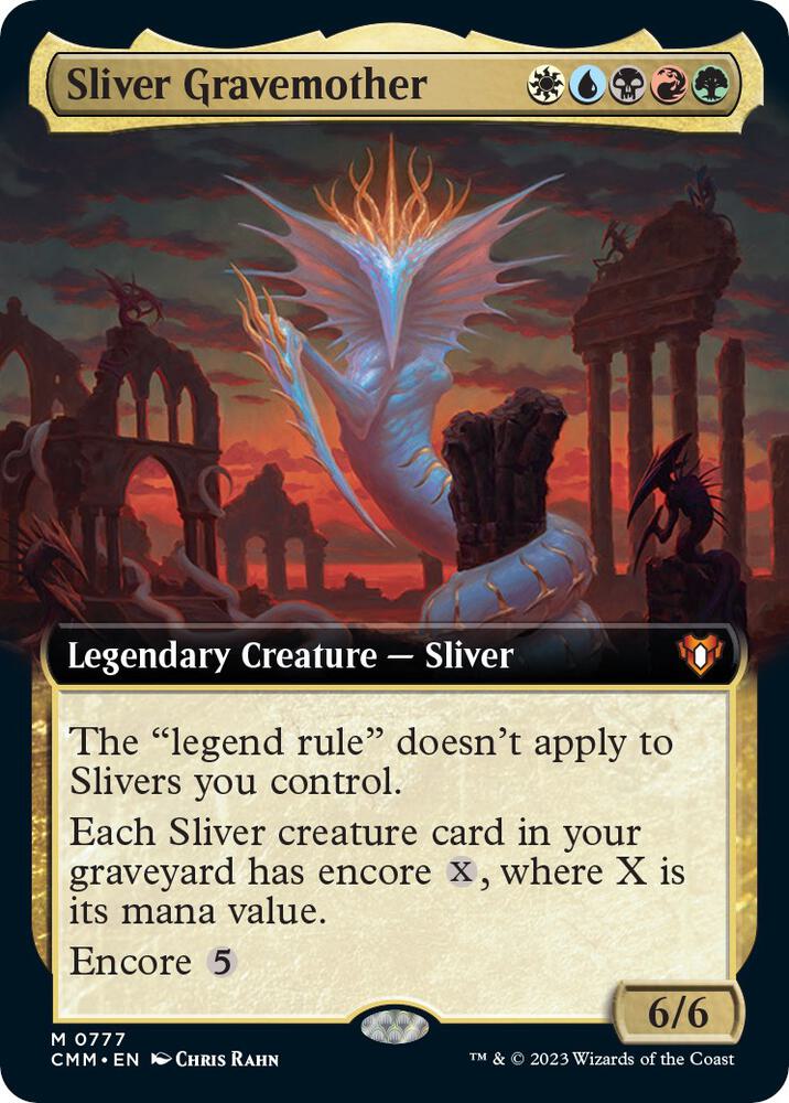 Sliver Gravemother (Extended Art) (777) [Commander Masters] [Extended Art]