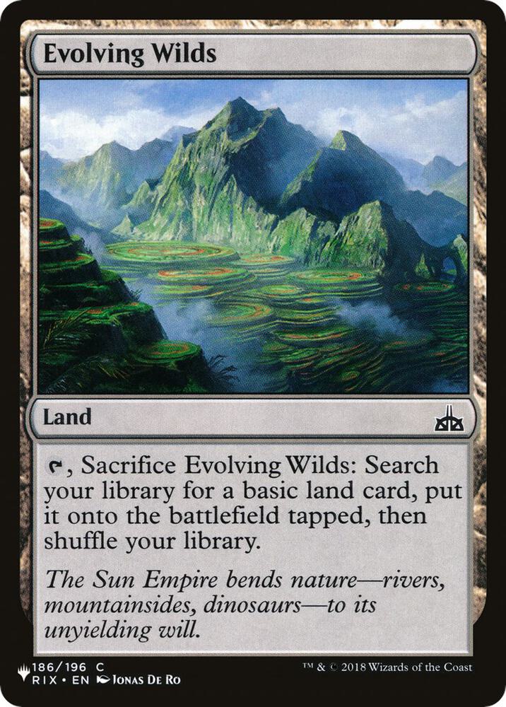Evolving Wilds (RIX) (186) [The List]