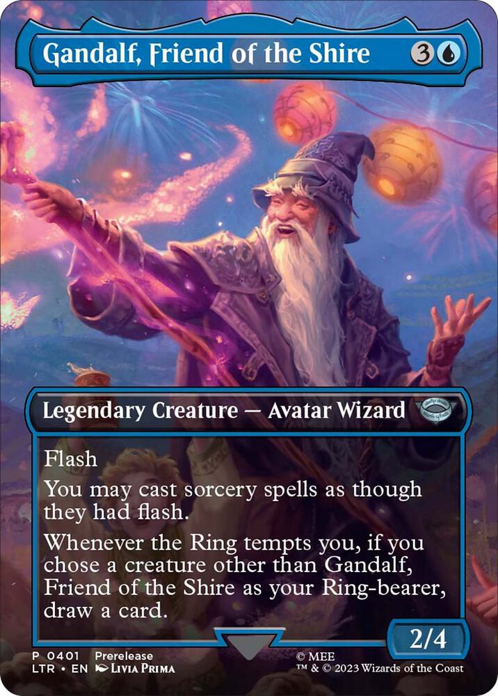 Gandalf, Friend of the Shire (Borderless) (401) [The Lord of the Rings: Tales of Middle-earth] [Borderless]