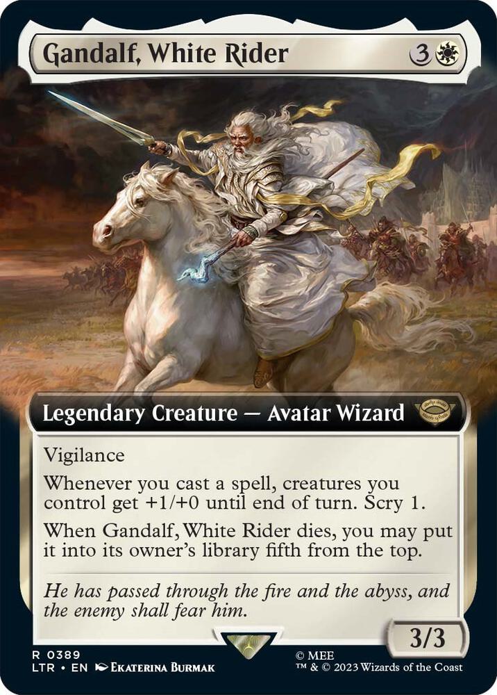Gandalf, White Rider (Extended Art) (389) [The Lord of the Rings: Tales of Middle-earth] [Extended Art]