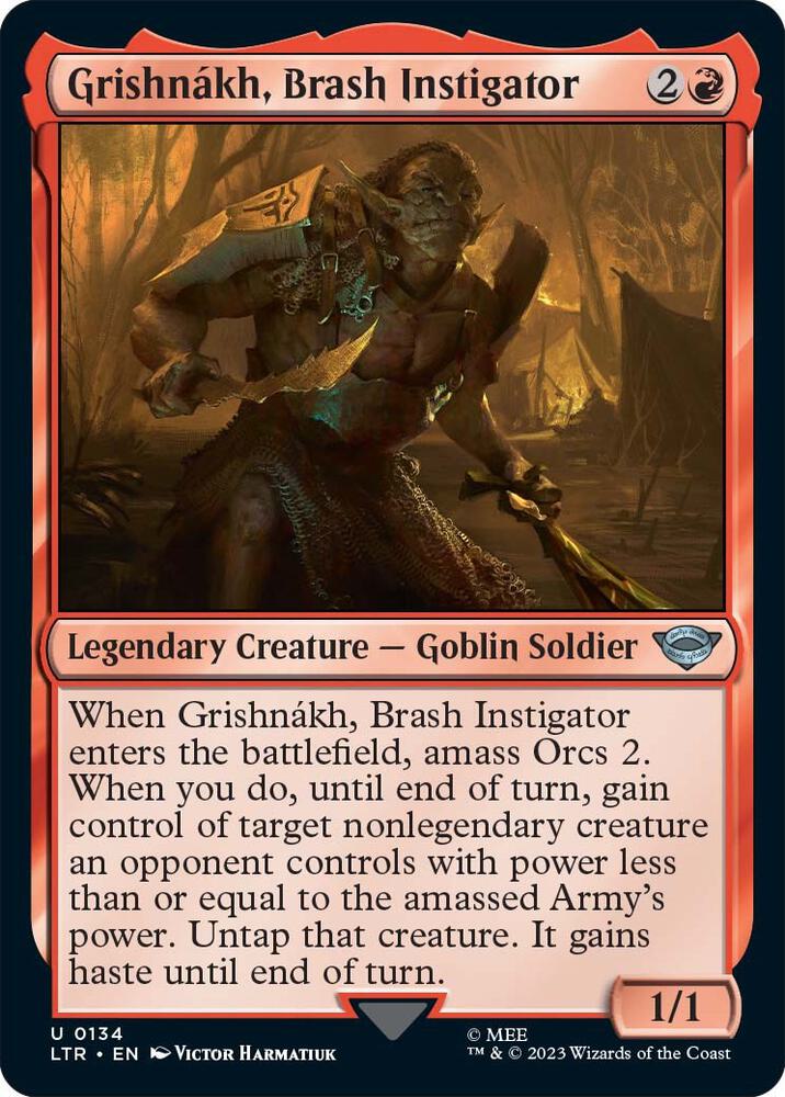 Grishnakh, Brash Instigator (134) [The Lord of the Rings: Tales of Middle-earth]