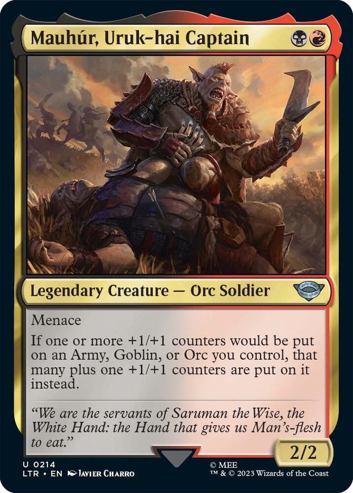 Mauhur, Uruk-hai Captain (214) [The Lord of the Rings: Tales of Middle-earth]