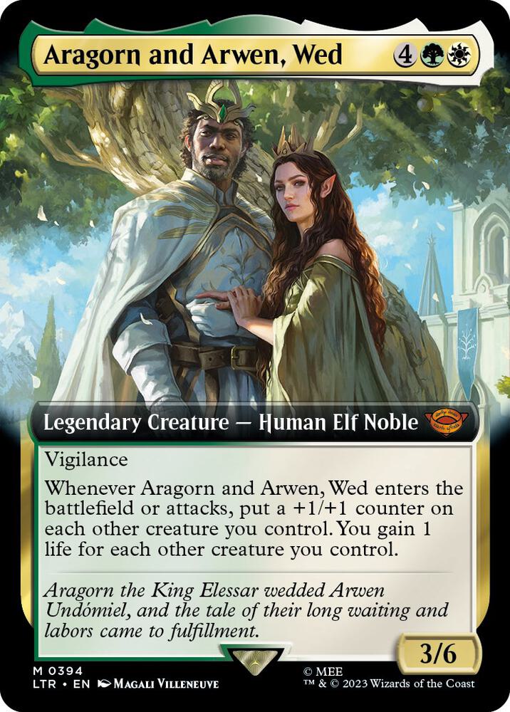 Aragorn and Arwen, Wed (Extended Art) (394) [The Lord of the Rings: Tales of Middle-earth] [Extended Art]