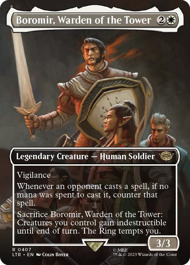 Boromir, Warden of the Tower (Borderless) (407) [The Lord of the Rings: Tales of Middle-earth] [Borderless]