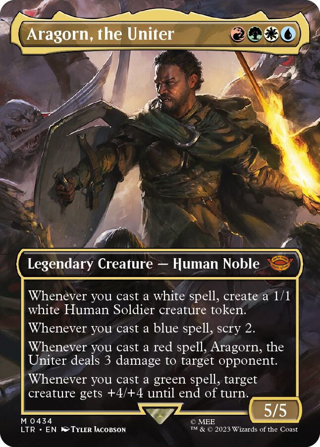 Aragorn, the Uniter (Borderless) (434) [The Lord of the Rings: Tales of Middle-earth] [Borderless]