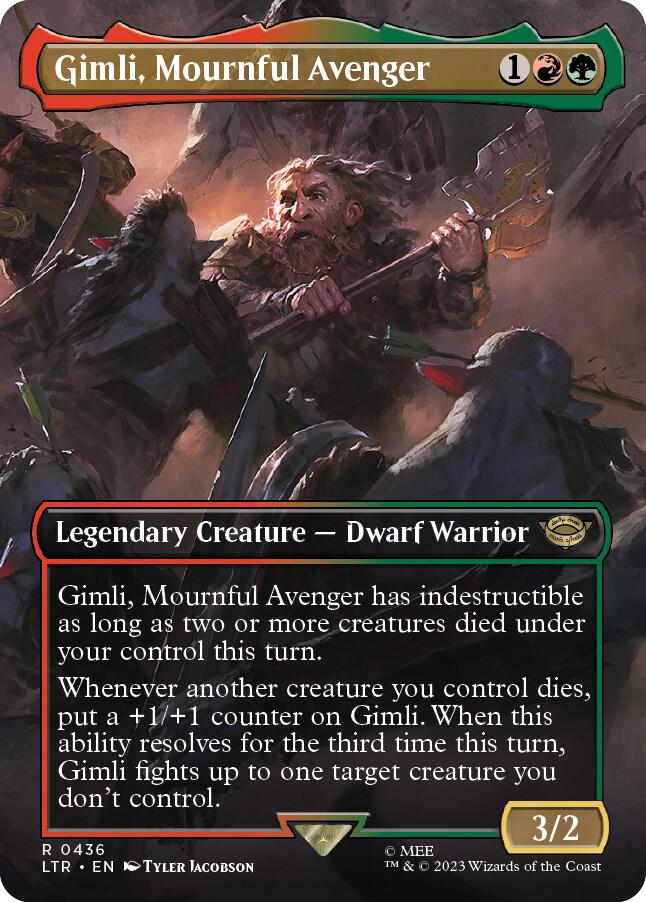Gimli, Mournful Avenger (Borderless) (436) [The Lord of the Rings: Tales of Middle-earth] [Borderless]
