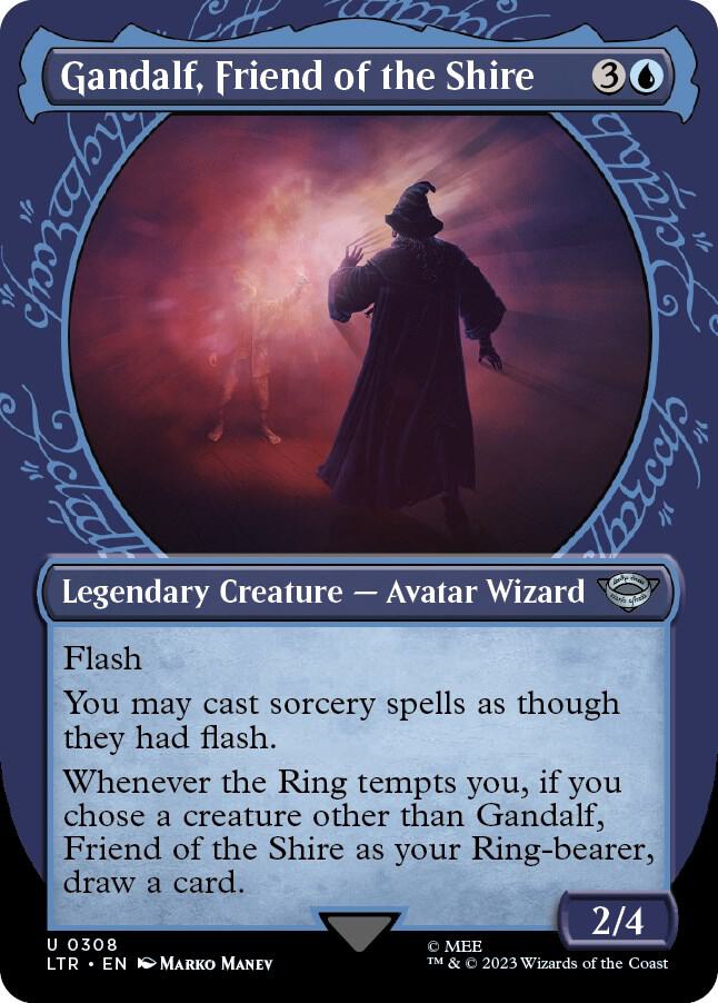 Gandalf, Friend of the Shire (Showcase) (308) [The Lord of the Rings: Tales of Middle-earth] [Showcase, Borderless]