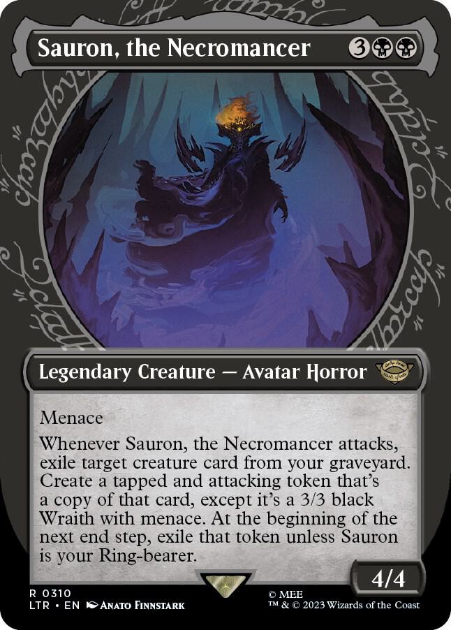 Sauron, the Necromancer (Showcase) (310) [The Lord of the Rings: Tales of Middle-earth] [Showcase, Borderless]