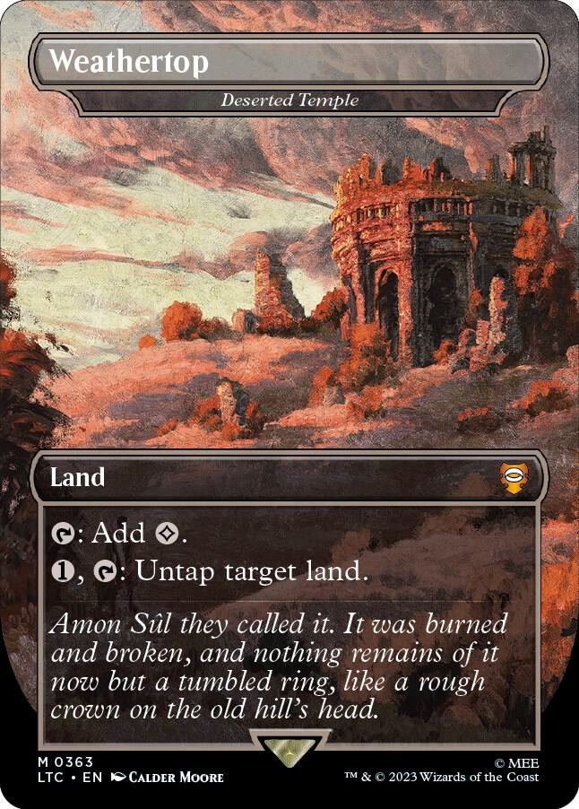 Weathertop - Deserted Temple (363) [Tales of Middle-earth Commander] [Borderless]