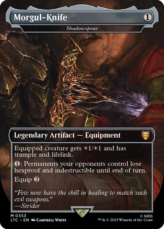 Morgul-Knife - Shadowspear (353) [Tales of Middle-earth Commander] [Borderless]