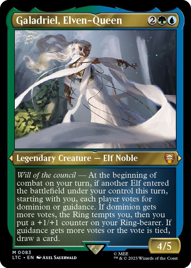 Galadriel, Elven-Queen (Display Commander) - Thick Stock (83) [Tales of Middle-earth Commander]
