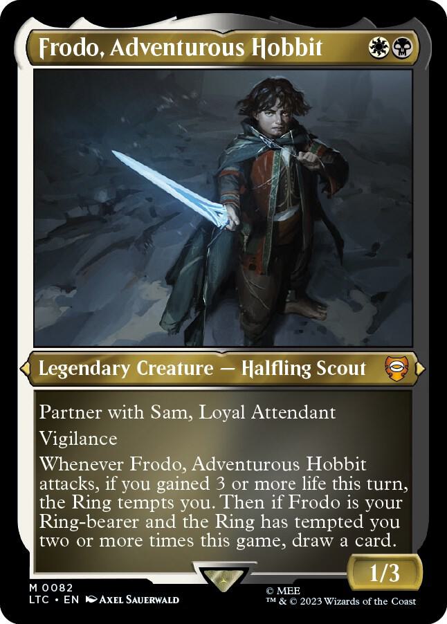 Frodo, Adventurous Hobbit (Display Commander) - Thick Stock (82) [Tales of Middle-earth Commander]