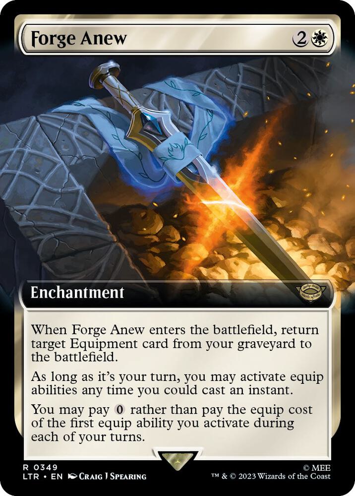 Forge Anew (Extended Art) (349) [The Lord of the Rings: Tales of Middle-earth] [Extended Art]