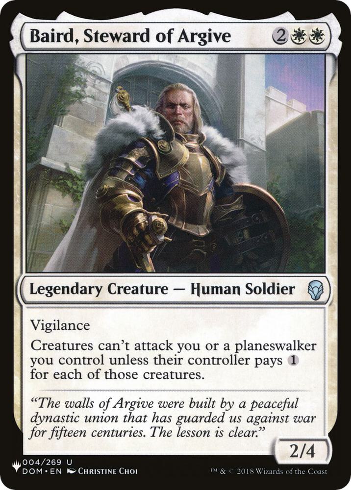 Baird, Steward of Argive (004/269) [The List]