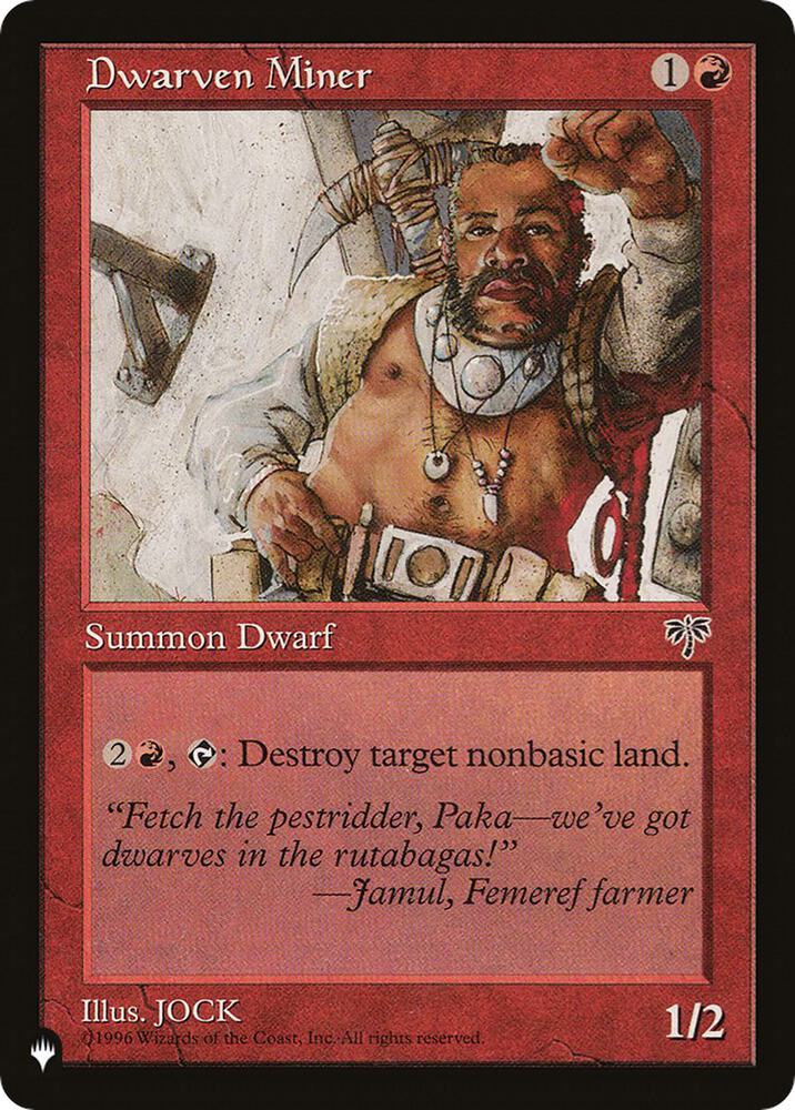 Dwarven Miner (MIR-169) [The List]