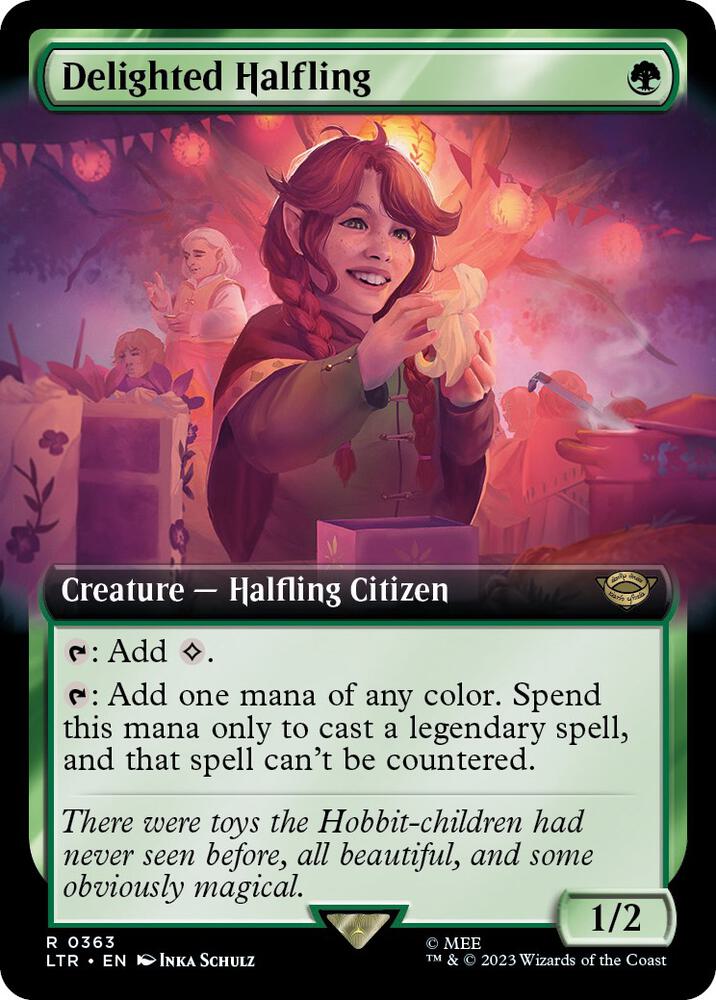 Delighted Halfling (Extended Art) (363) [The Lord of the Rings: Tales of Middle-earth] [Extended Art]