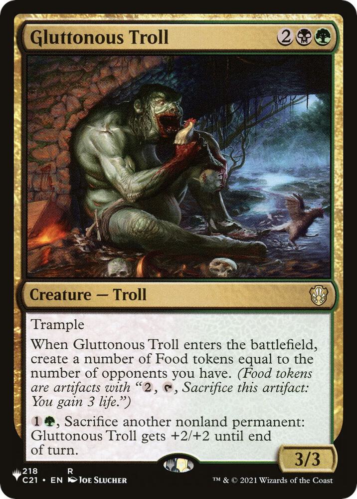 Gluttonous Troll (218/081) [The List]