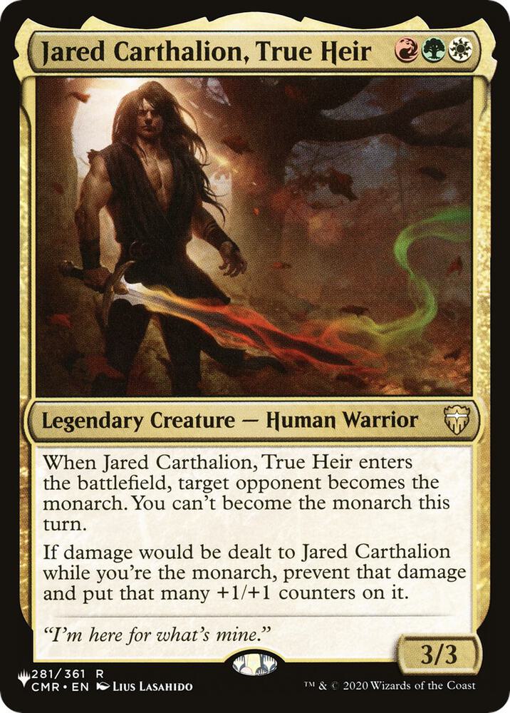 Jared Carthalion, True Heir (281/361) [The List]