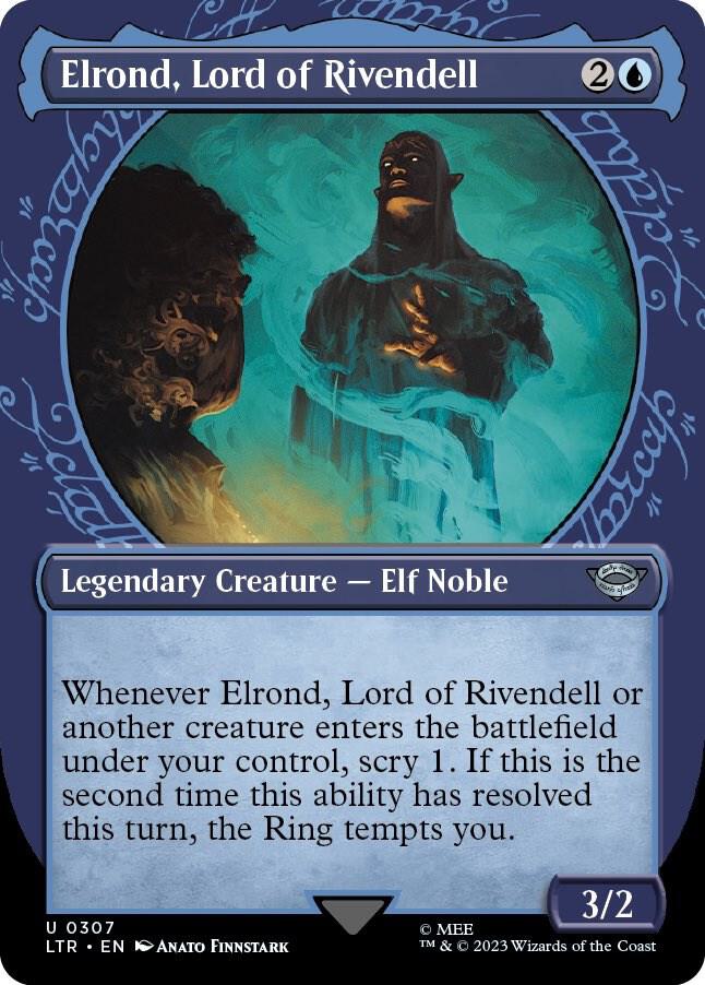 Elrond, Lord of Rivendell (Showcase) (307) [The Lord of the Rings: Tales of Middle-earth] [Showcase, Borderless]